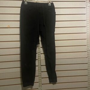 VICTORIOUS Black Jogger Pants Drawstring Waist Cotton Spandex Women's Size S